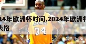 2024年欧洲杯时间,2024年欧洲杯时间表格